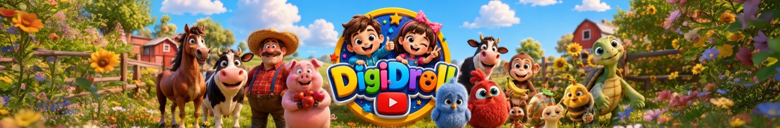 DigiDroll Animated Welcome Banner